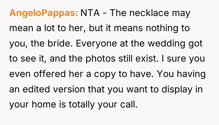 AngeloPappas NTA - The necklace may mean a lot to...
