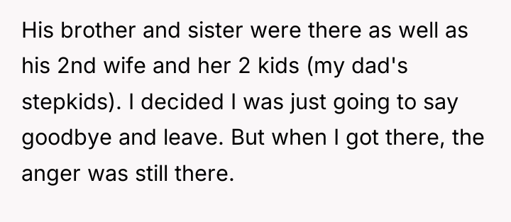 His brother and sister were there as well as his...