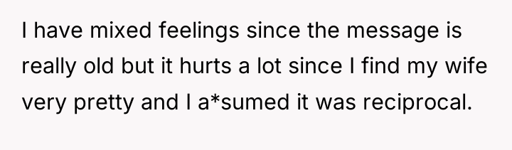 I have mixed feelings since the message is really old...