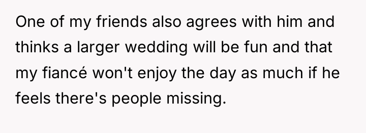 One of my friends also agrees with him and thinks...