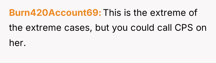Burn420Account69 This is the extreme of the extreme cases, but...