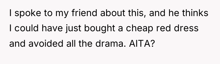 I spoke to my friend about this, and he thinks...