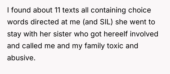 I found about 11 texts all containing choice words directed...