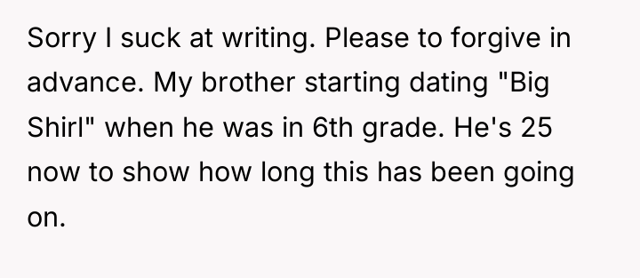 Sorry I suck at writing. Please to forgive in advance....
