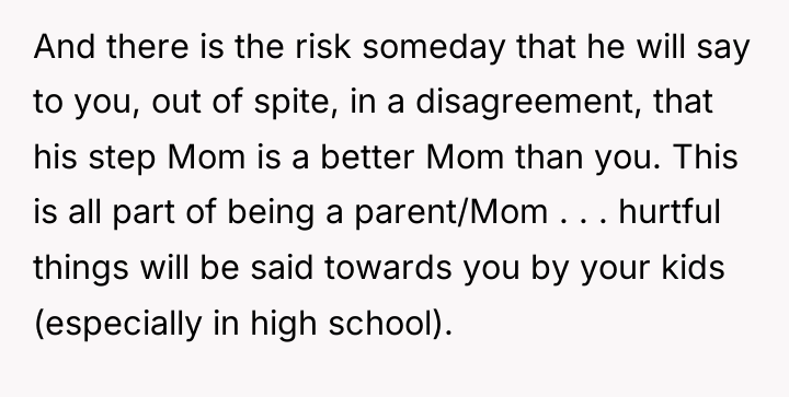 And there is the risk someday that he will say...
