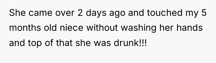 She came over 2 days ago and touched my 5...