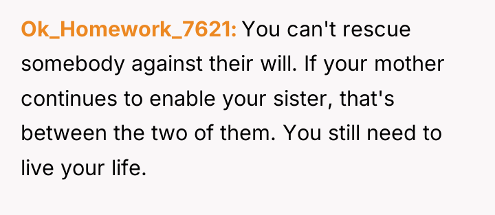Ok_Homework_7621 You can't rescue somebody against their will. If your...