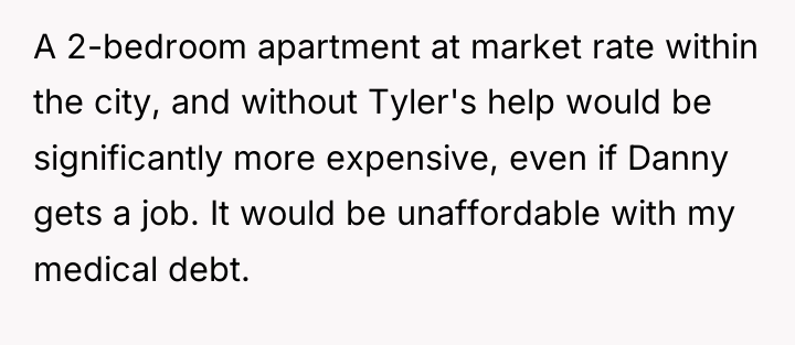 A 2-bedroom apartment at market rate within the city, and...
