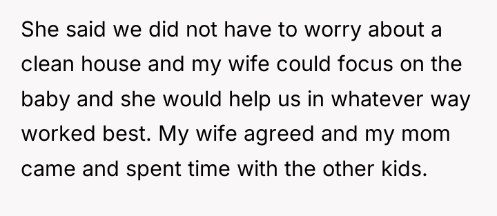 She said we did not have to worry about a...