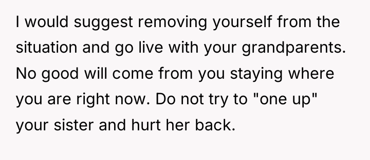 I would suggest removing yourself from the situation and go...