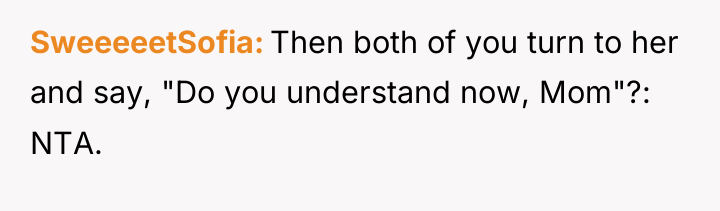 SweeeeetSofia Then both of you turn to her and say,...