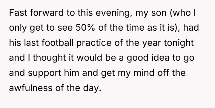 Fast forward to this evening, my son (who I only...