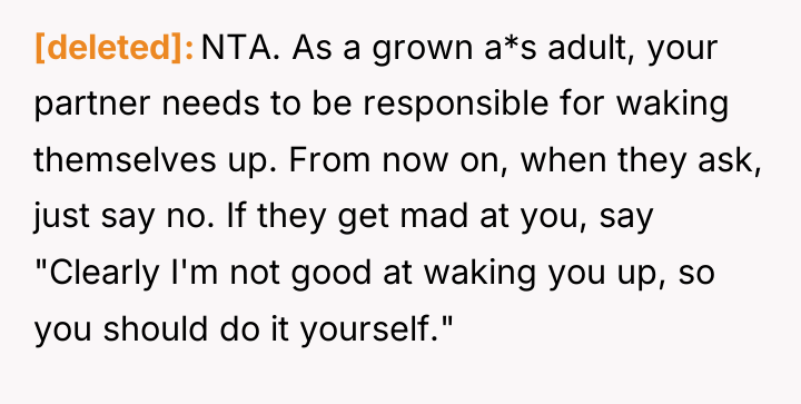 [deleted] NTA. As a grown a*s adult, your partner needs...
