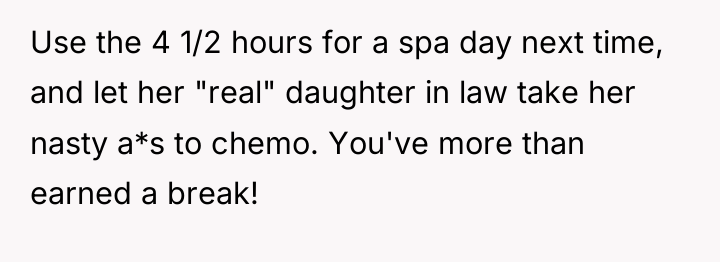 Use the 4 1/2 hours for a spa day next...