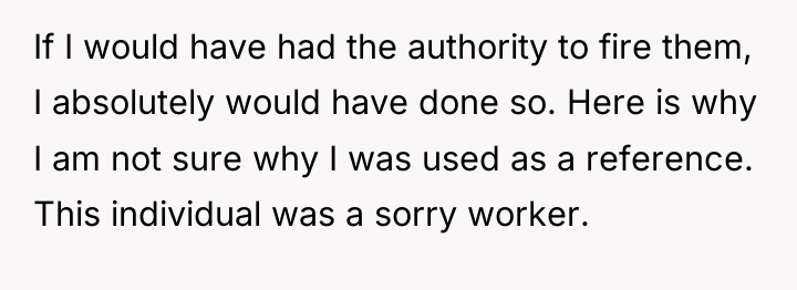 If I would have had the authority to fire them,...