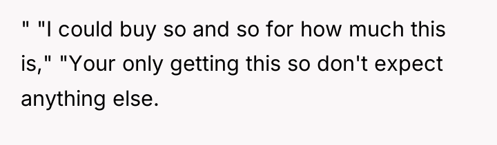 " "I could buy so and so for how much...