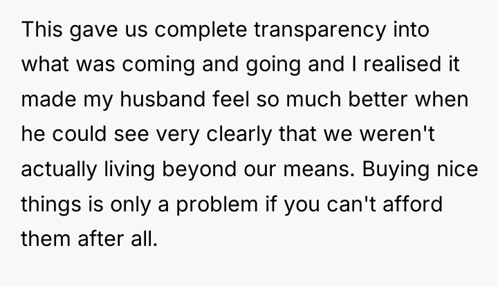 This gave us complete transparency into what was coming and...