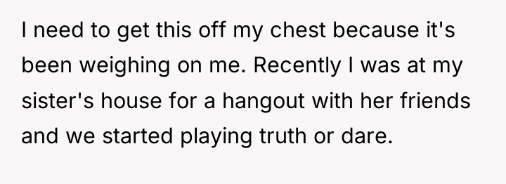 I need to get this off my chest because it's...
