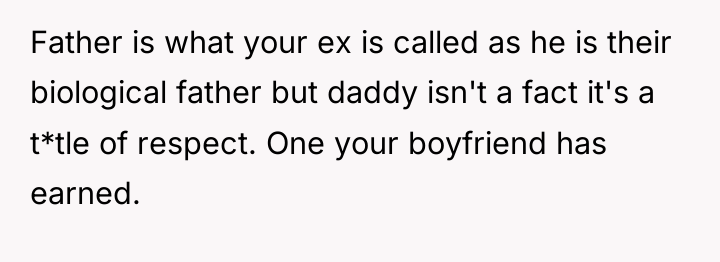 Father is what your ex is called as he is...