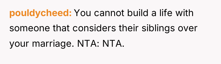pouldycheed You cannot build a life with someone that considers...