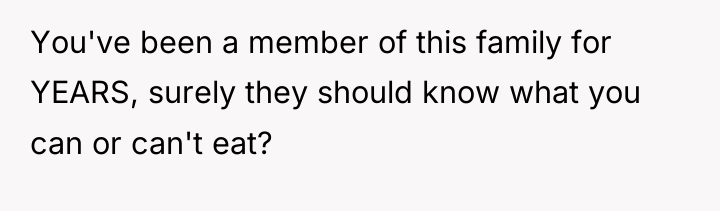 You've been a member of this family for YEARS, surely...