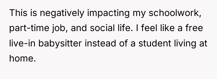 This is negatively impacting my schoolwork, part-time job, and social...