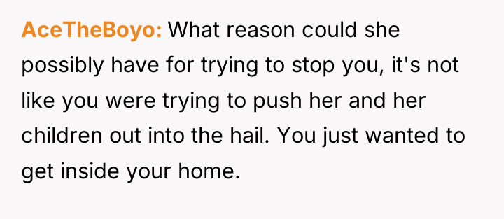 AceTheBoyo What reason could she possibly have for trying to...