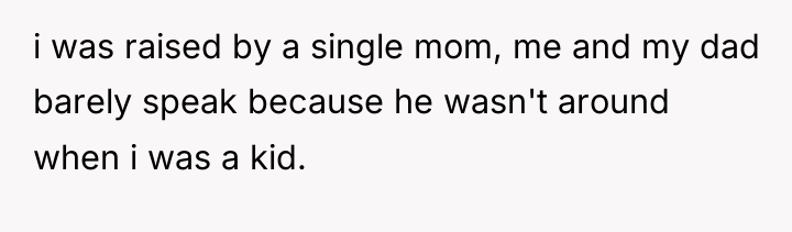 i was raised by a single mom, me and my...