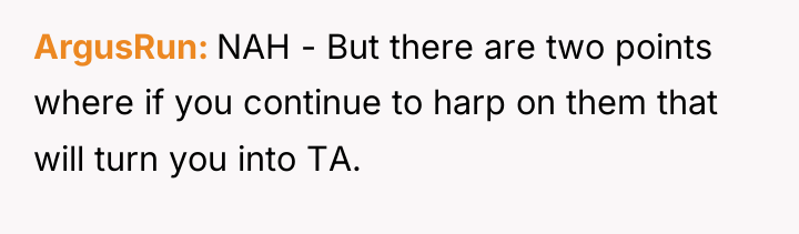 ArgusRun NAH - But there are two points where if...