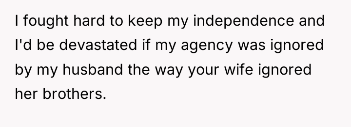 I fought hard to keep my independence and I'd be...