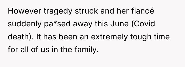 However tragedy struck and her fiancé suddenly pa*sed away this...