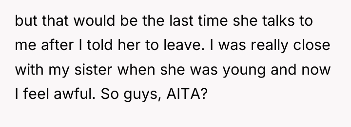 but that would be the last time she talks to...