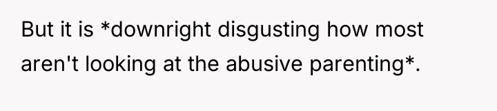 But it is *downright disgusting how most aren't looking at...