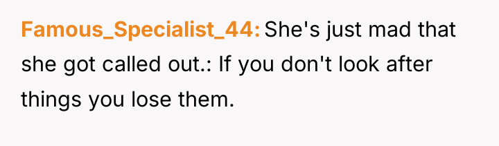 Famous_Specialist_44 She's just mad that she got called out.: If...