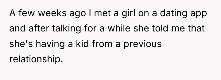 A few weeks ago I met a girl on a...