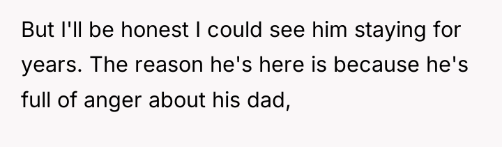 But I'll be honest I could see him staying for...