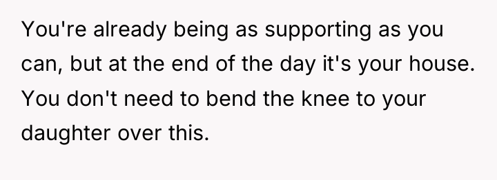 You're already being as supporting as you can, but at...