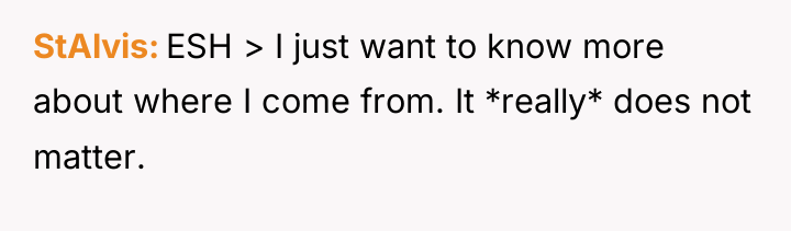 StAlvis ESH > I just want to know more about...
