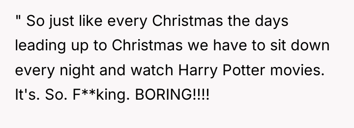" So just like every Christmas the days leading up...