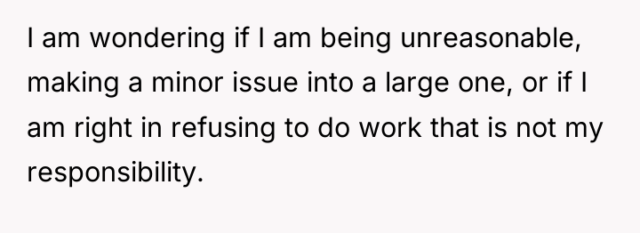 I am wondering if I am being unreasonable, making a...
