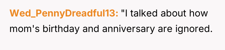 Wed_PennyDreadful13 "I talked about how mom's birthday and anniversary are...