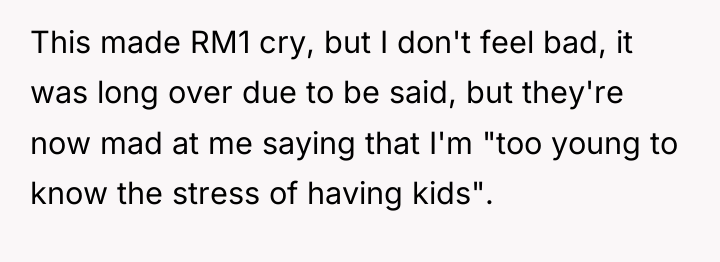 This made RM1 cry, but I don't feel bad, it...