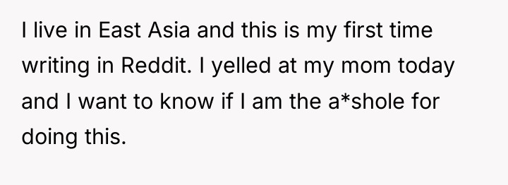 I live in East Asia and this is my first...
