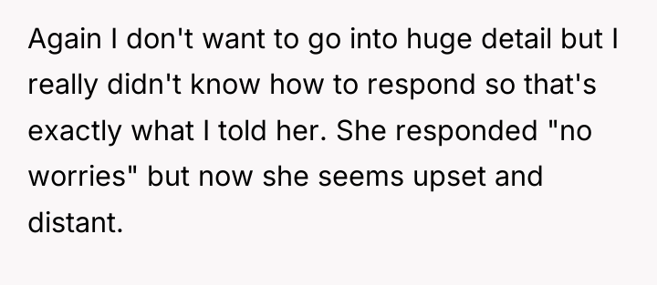 Again I don't want to go into huge detail but...