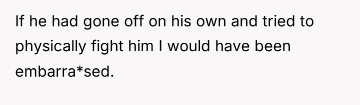 If he had gone off on his own and tried...