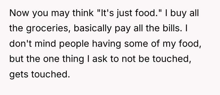 Now you may think "It's just food." I buy all...