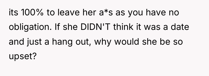 its 100% to leave her a*s as you have no...