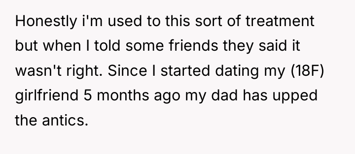 Honestly i'm used to this sort of treatment but when...
