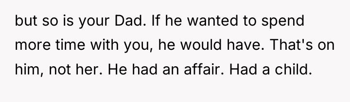 but so is your Dad. If he wanted to spend...