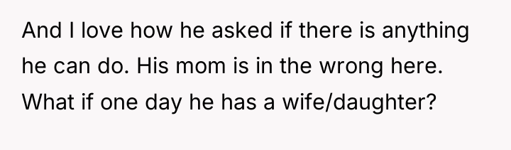 And I love how he asked if there is anything...